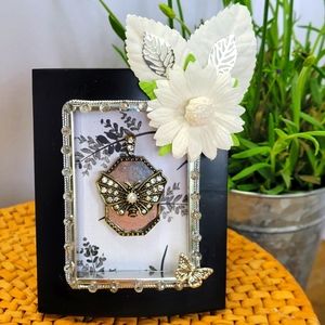 Framed Vintage Butterfly Pendant